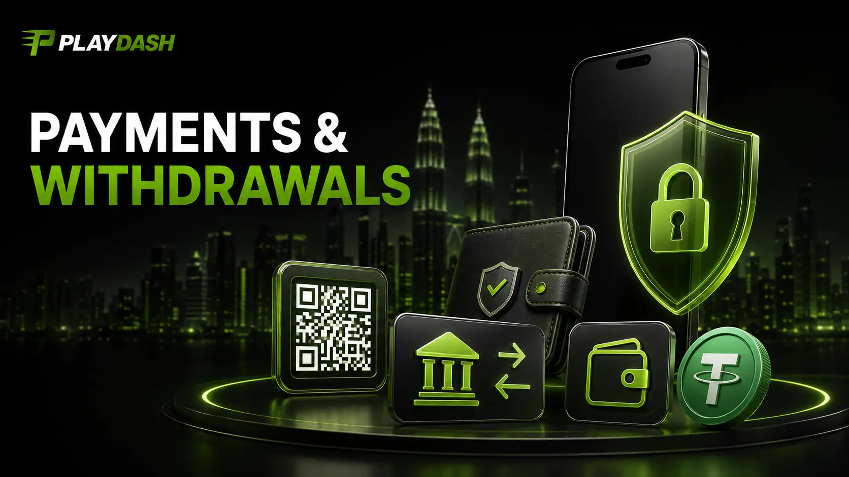 PlayDash deposits and withdrawals with Malaysian payment methods and USDT